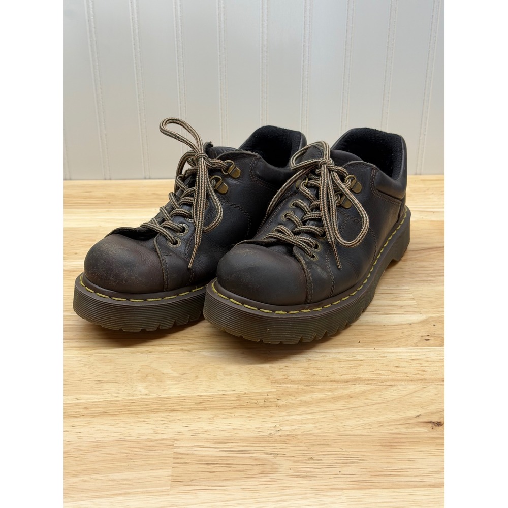 Dr. Martens 10938 Vintage Brown Leather Chunky Lug Sole Platform Shoes Mens 9